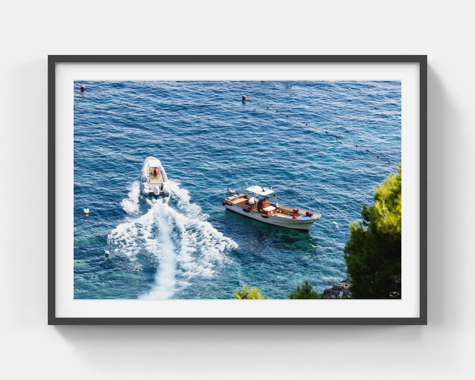 Back In Five Large Black Framed