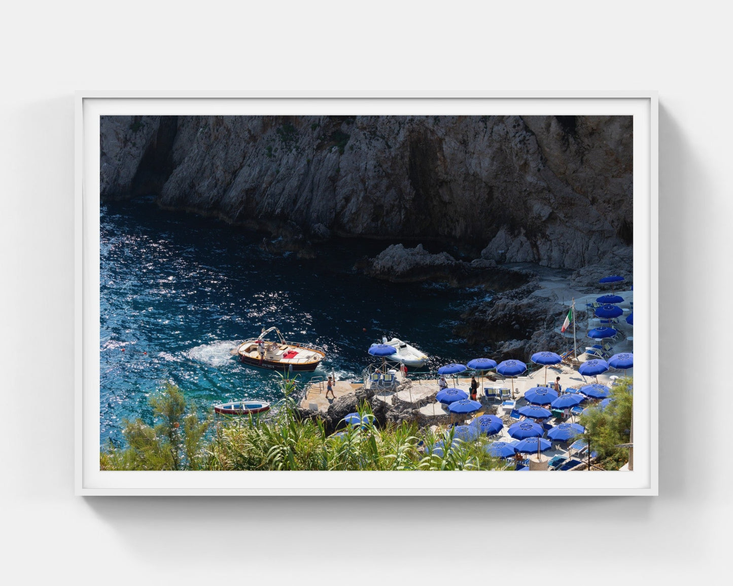 Capri Cabs II Gallery White Framed