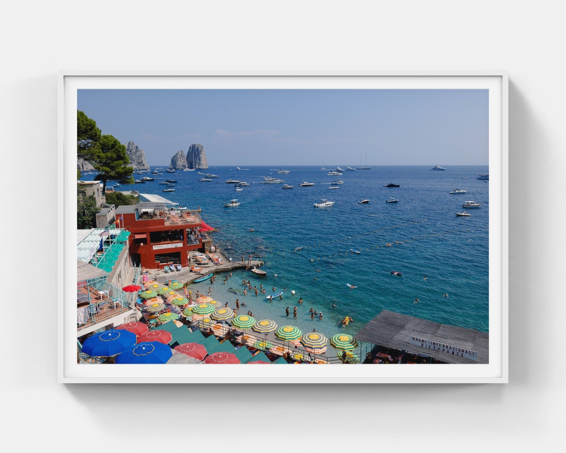 Capri Classico Gallery White Framed