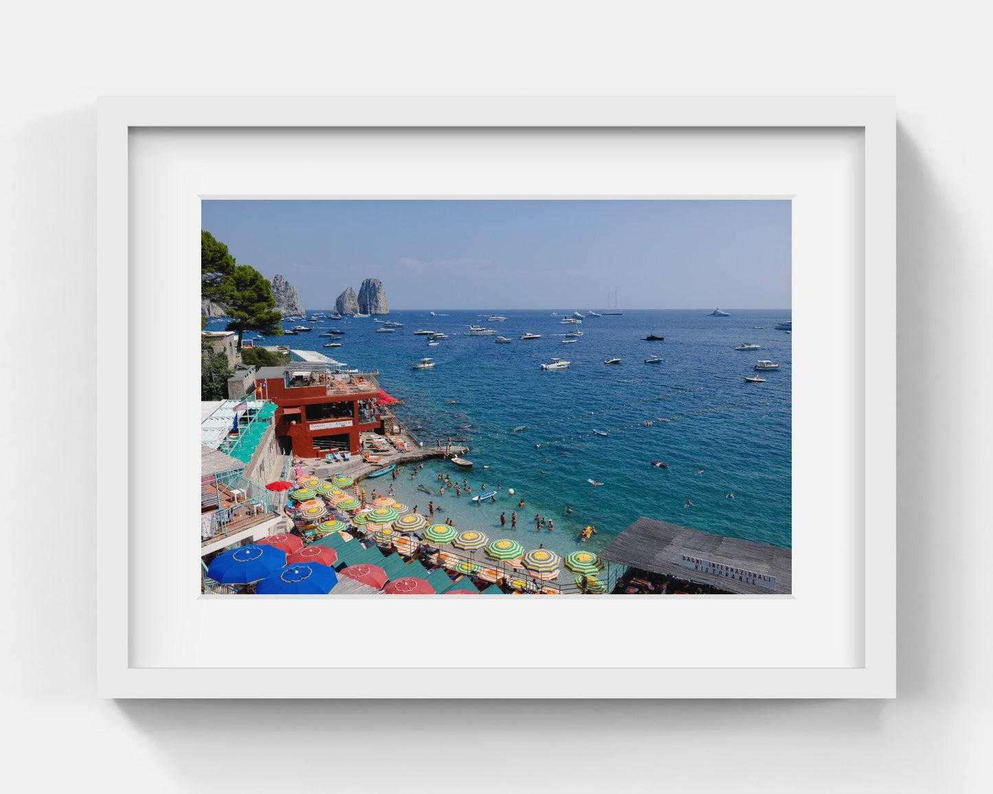 Capri Classico Small White Framed