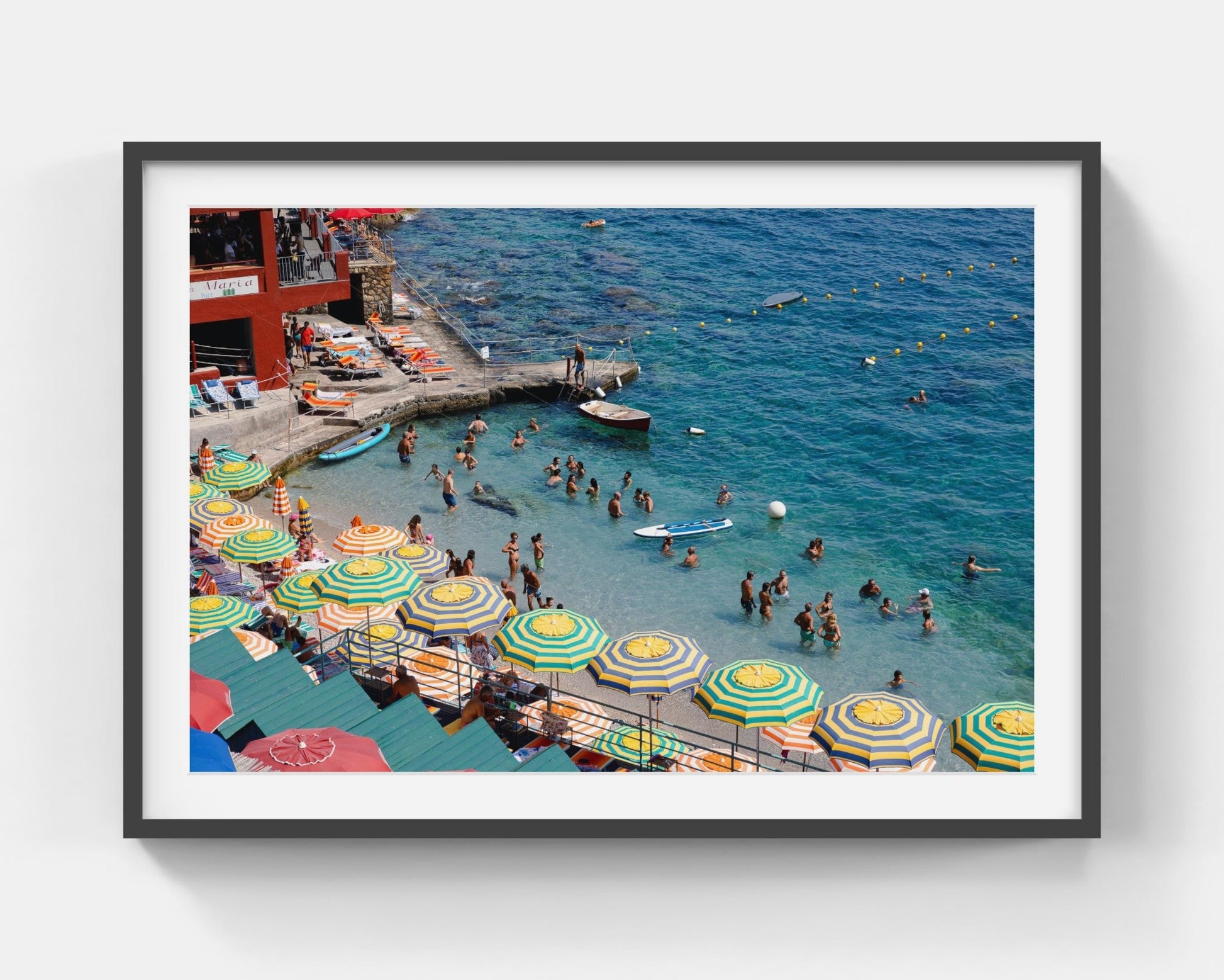 Colours of Capri Large Black Framed