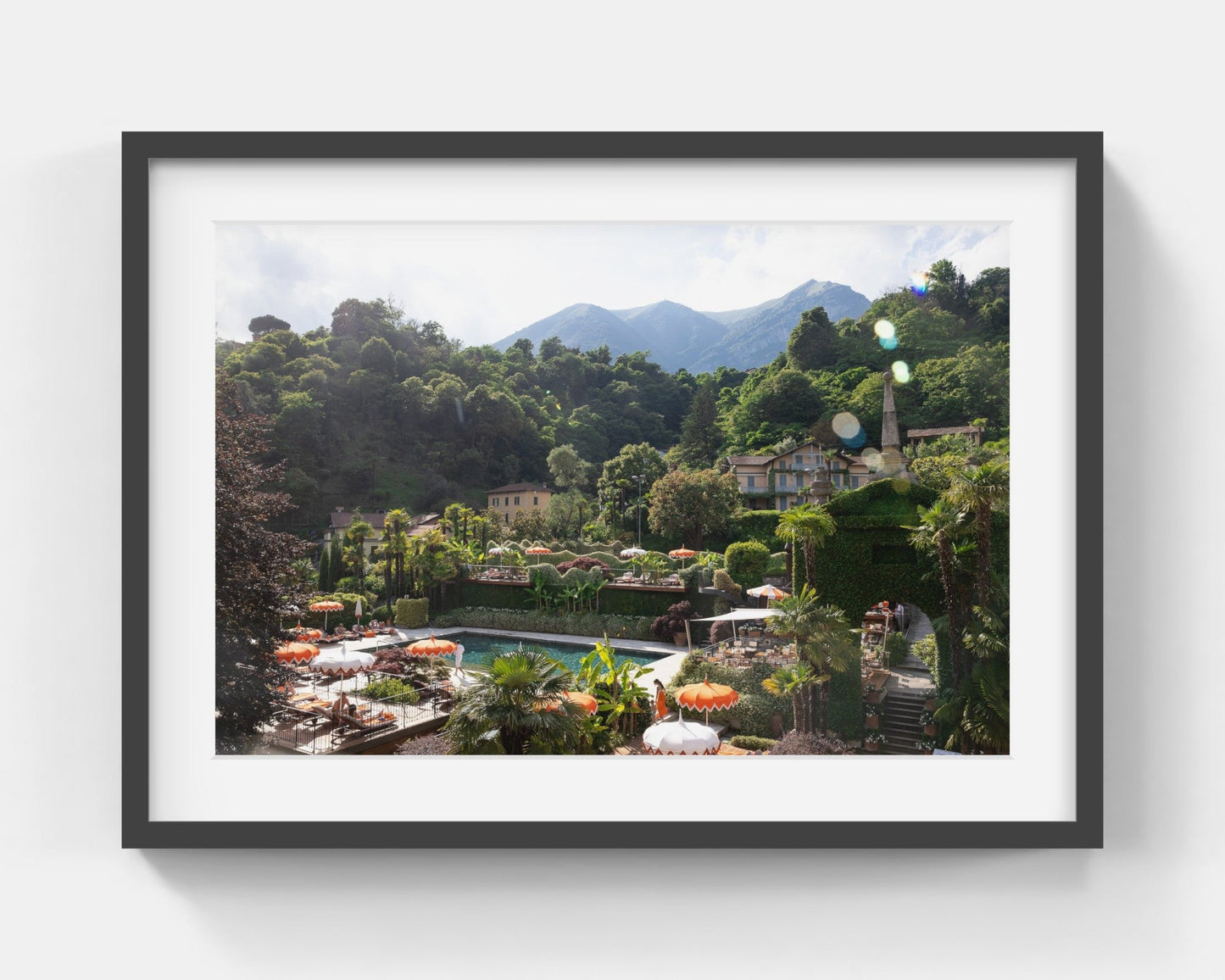 Grand Hotel Tremezzo Oasis Medium Black Framed