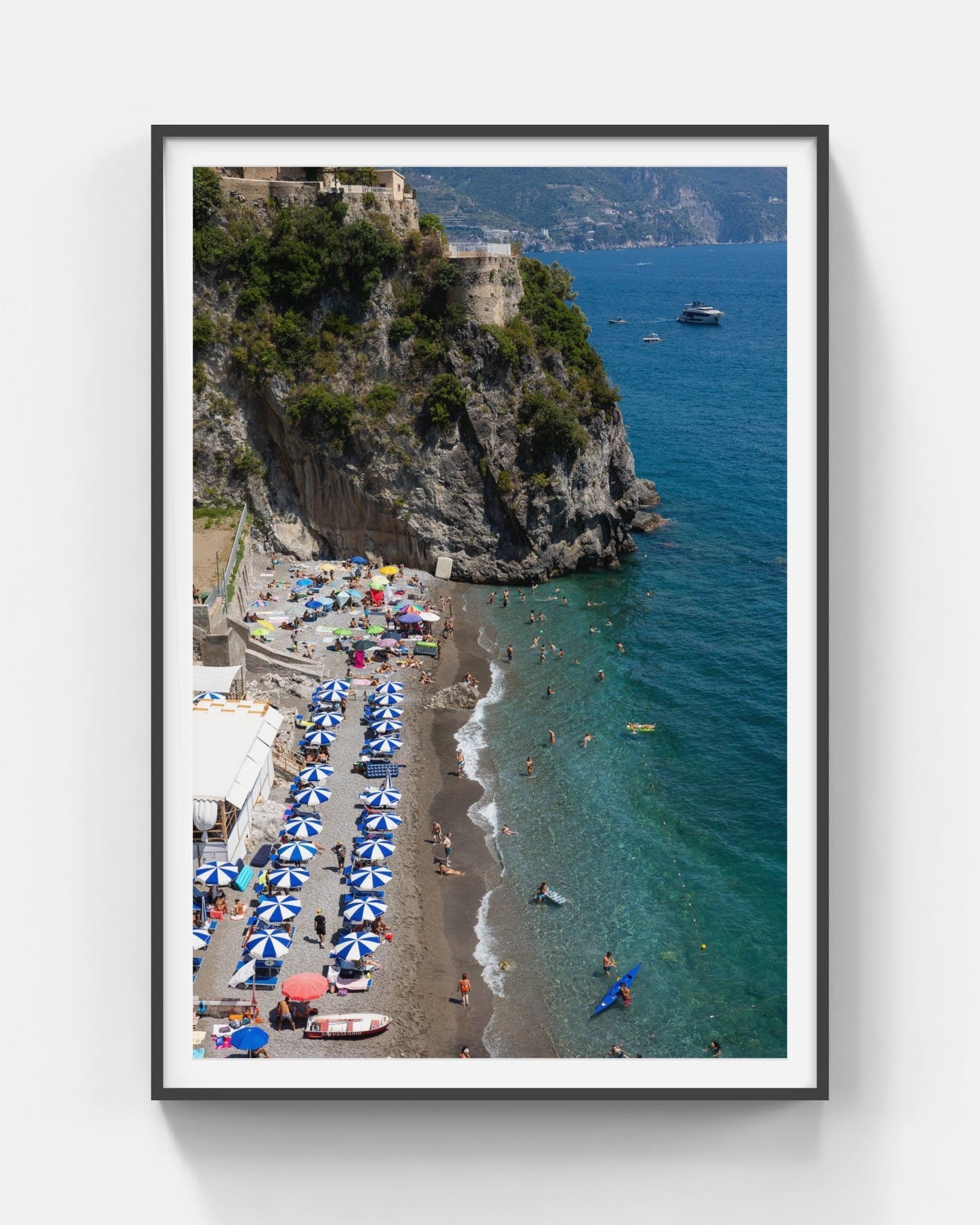 Lido Di Ravello Gallery Black Framed