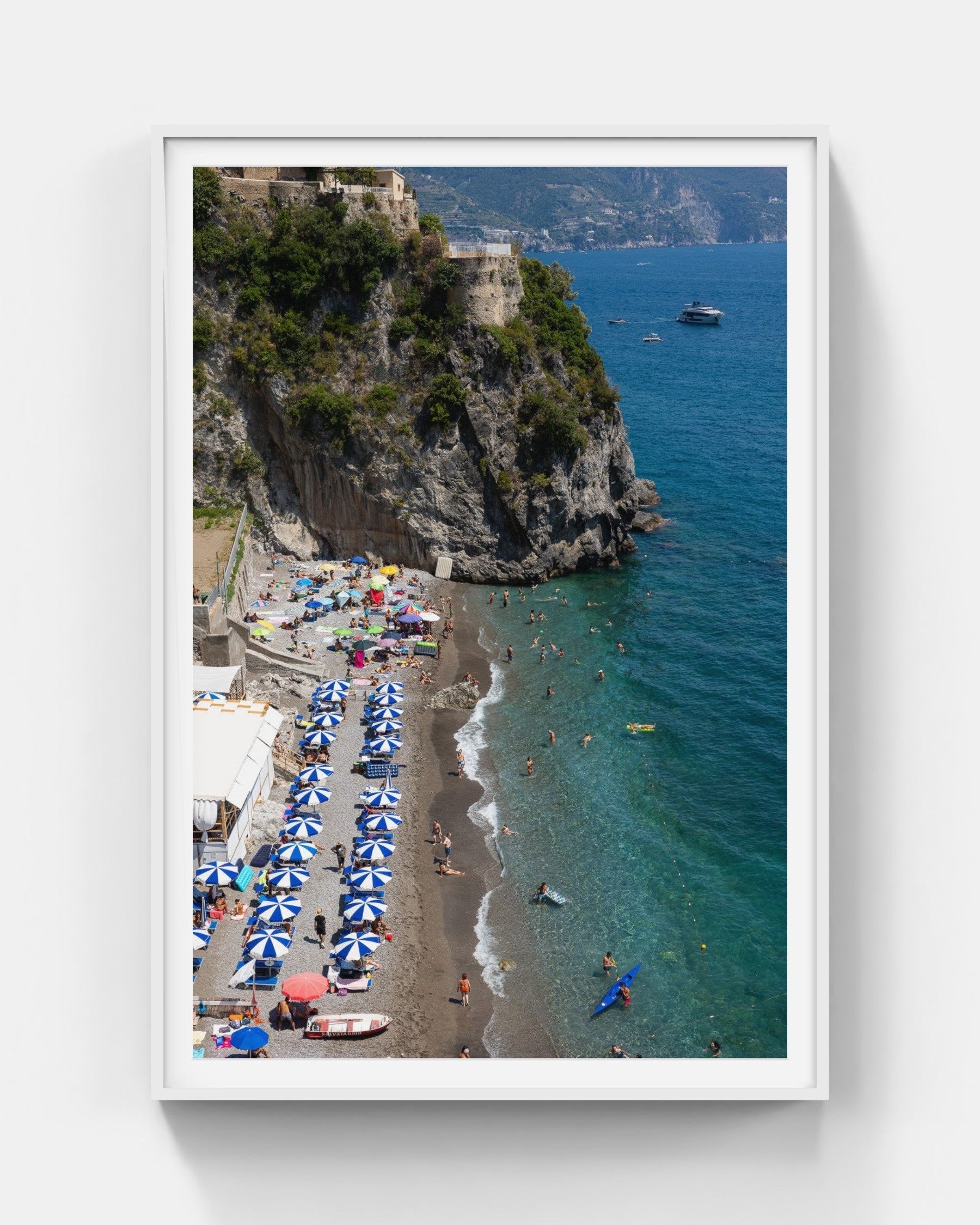 Lido Di Ravello Gallery White Framed