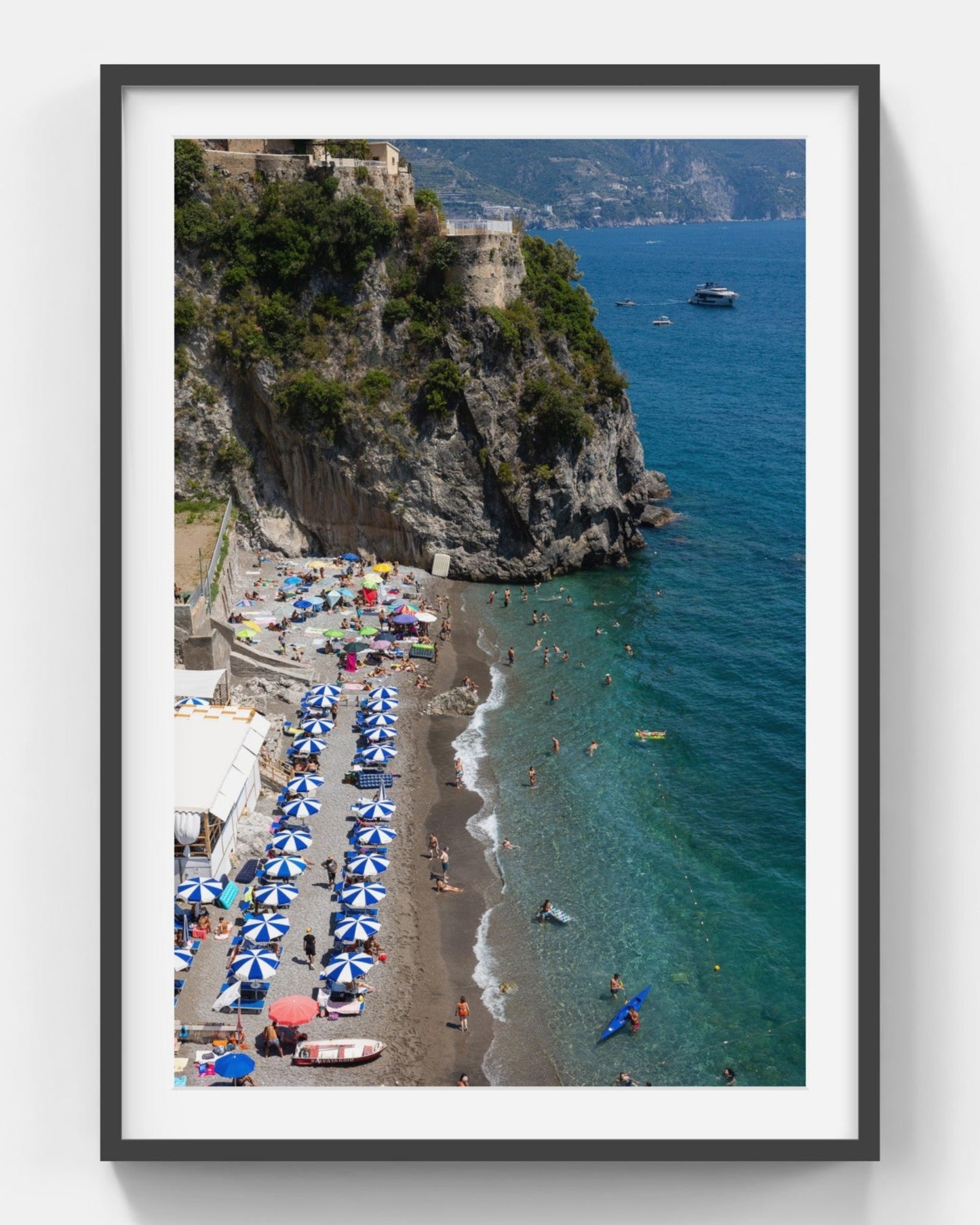 Lido Di Ravello Large Black Framed