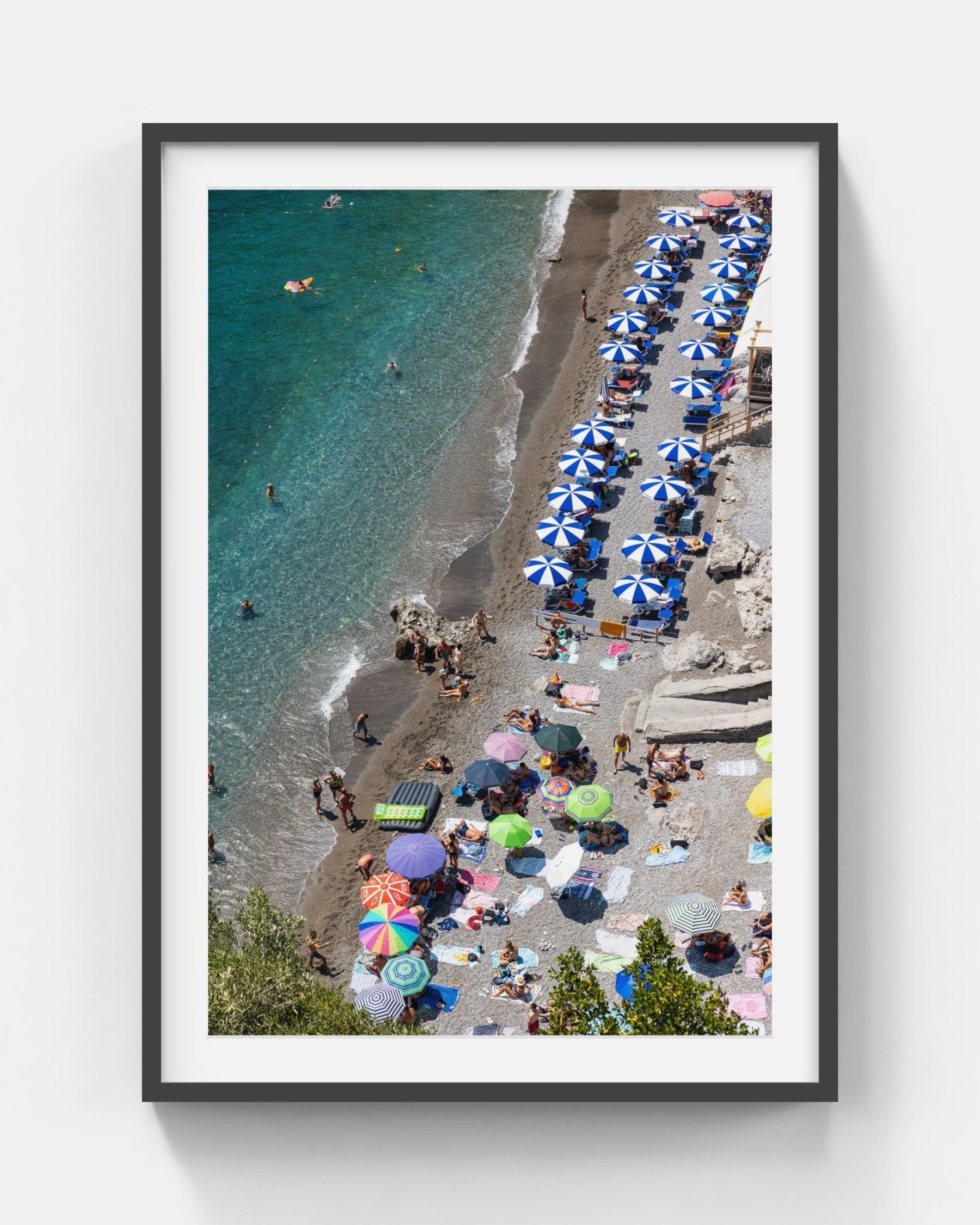 Little Lido Love Large Black Framed