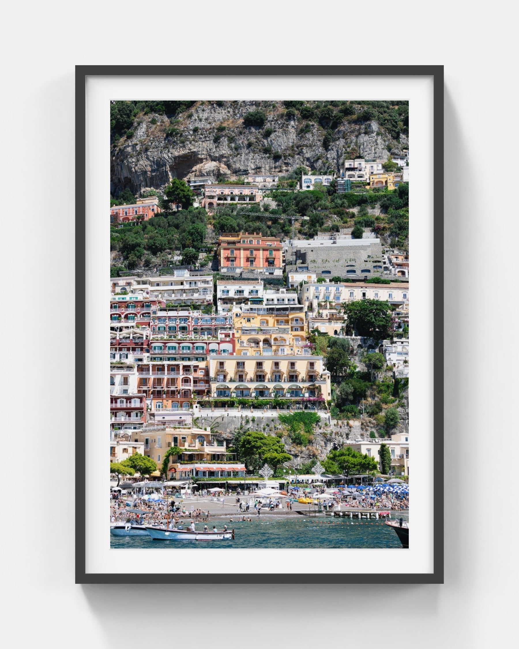 Positano Postcards Large Black Framed