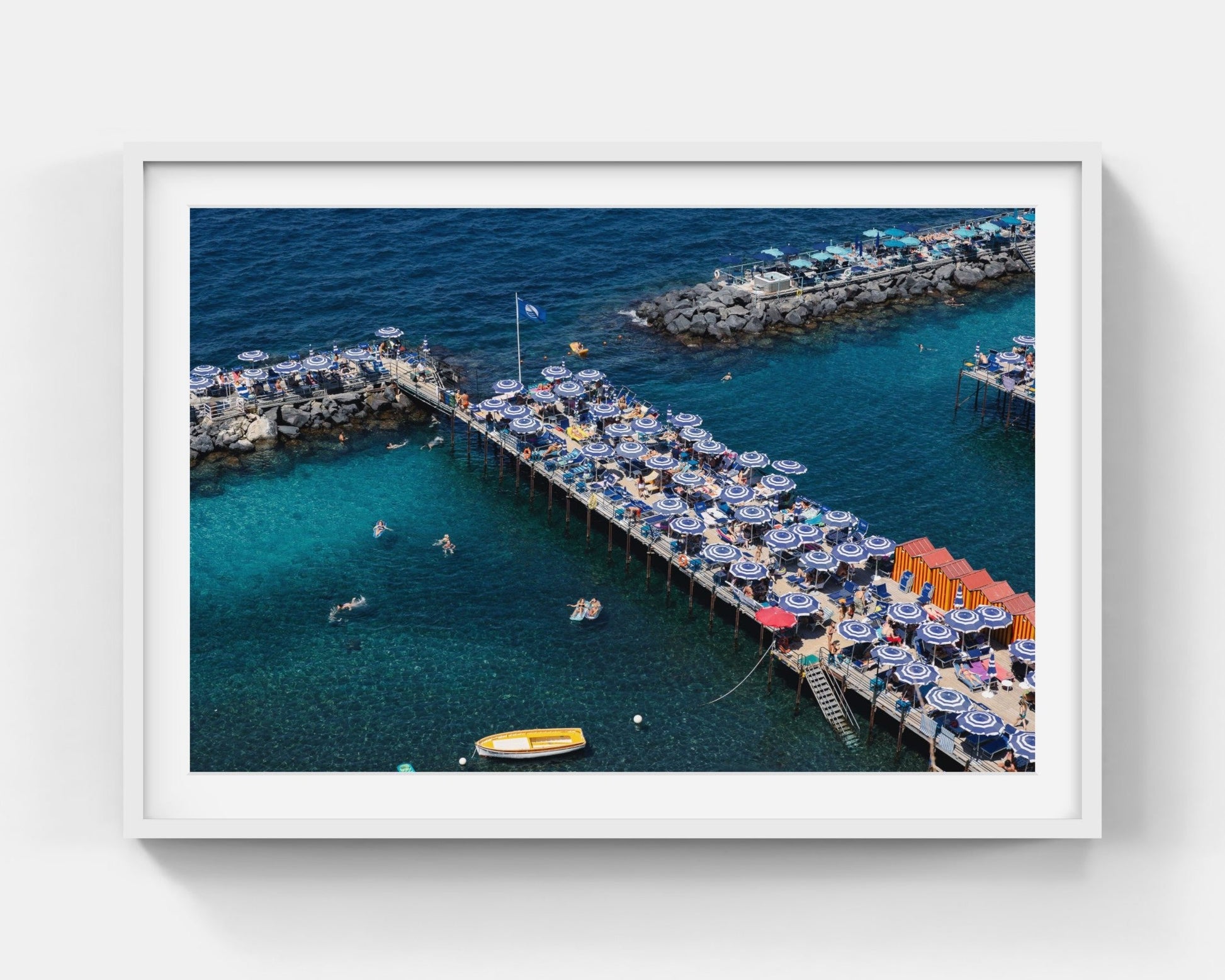 Sorrento Serenity Large White Framed