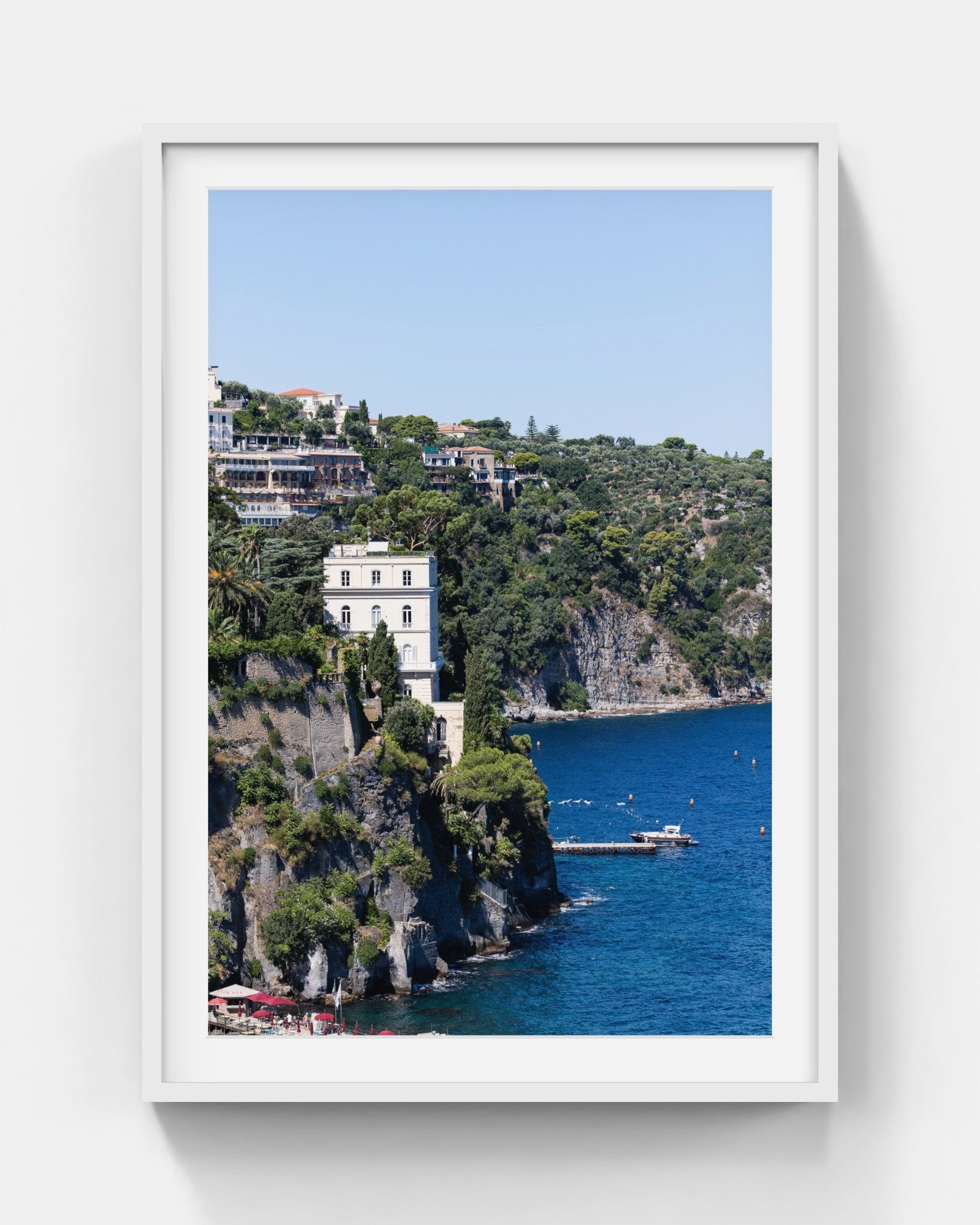 Te Amo Large White Framed